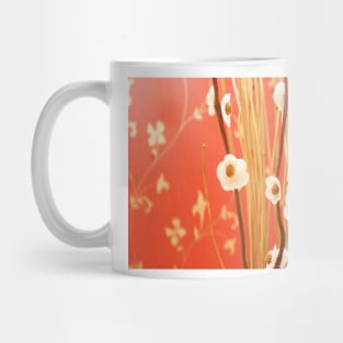 Decorative floral background illustration with delicate pink background Mug